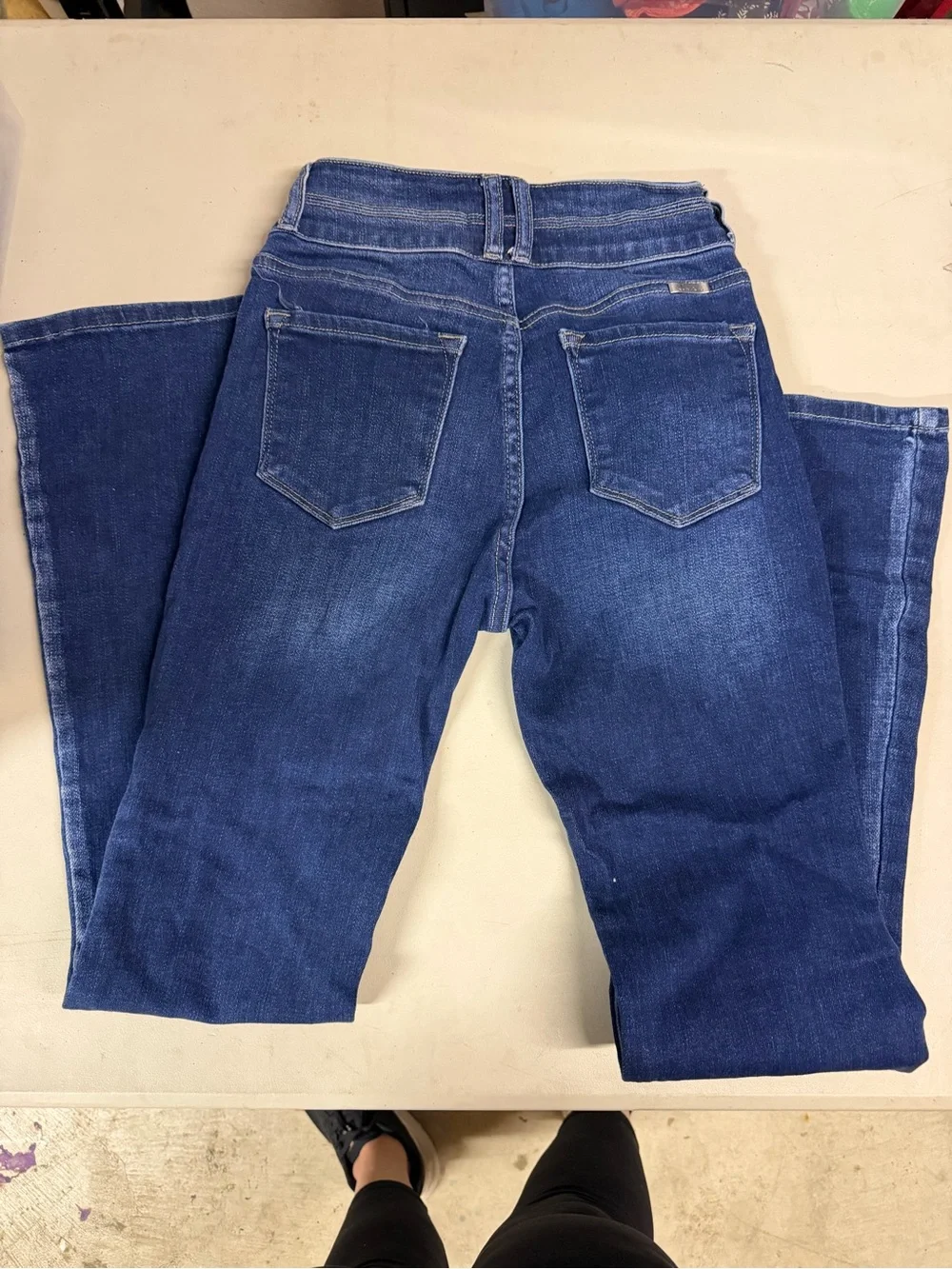 Kancan Women’s Dark Blue Denim Jeans - High Waist Stretch size 3 PETITE